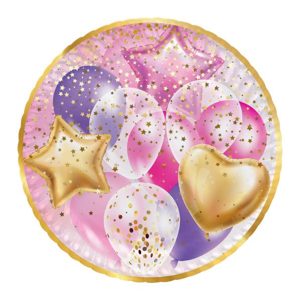 Pjata roze me tullumbace 23cm - Figura 1